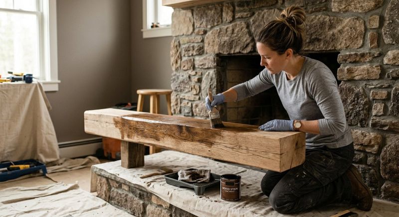 Mantel Staining in Waco, TX
